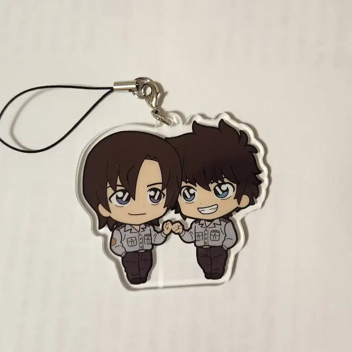 [BUNJANG] Detective Conan Matsuda Jinpei &amp; Hagiwara Kenji Twin Acrylic Strap (Used) / (중고)명탐정 코난 아크릴 스트랩 마츠다&amp;하기와라