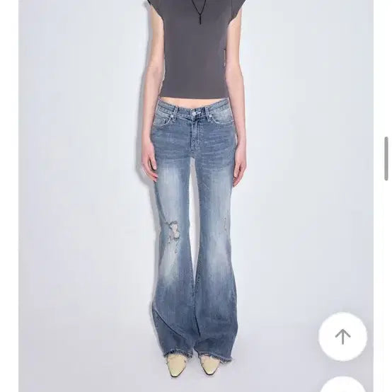 [BUNJANG] Loop On Wants Low Flare Jeans / L)루프온 원츠 로우 플레어진 부츠컷 데님