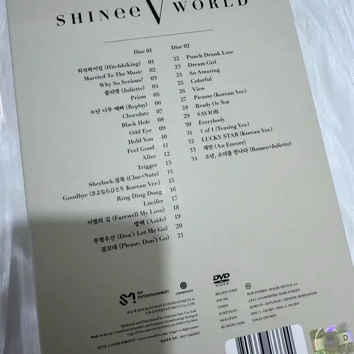 [BUNJANG] SHINee SHINee World V Concert DVD (Unsealed) / 샤이니월드5 콘서트 DVD