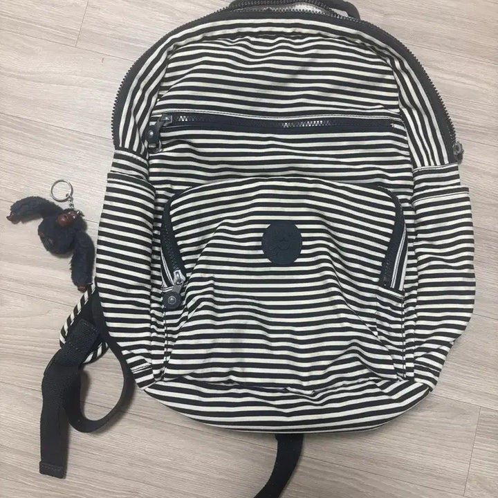 [BUNJANG] Kipling Vintage Stripe Backpack / 키플링 빈티지 스트라이프 백팩