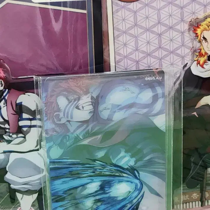 [BUNJANG] Demon Slayer Kyojuro Rengoku Akaza AGF Limited Edition Acrylic Stand Figure / 귀멸의 칼날 렌고쿠 쿄쥬로 아카자 AGF 의자 아크릴 스탠드 피규어