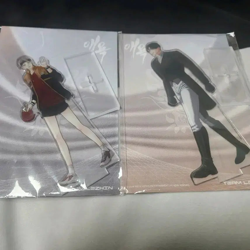 [BUNJANG] Ae-yuk Baek Ji-tae &amp; Kwon Mi-eum Acrylic Standee Set (Sealed) / 애욕 백지태 권미음 아크릴 스탠드 미개봉 일괄