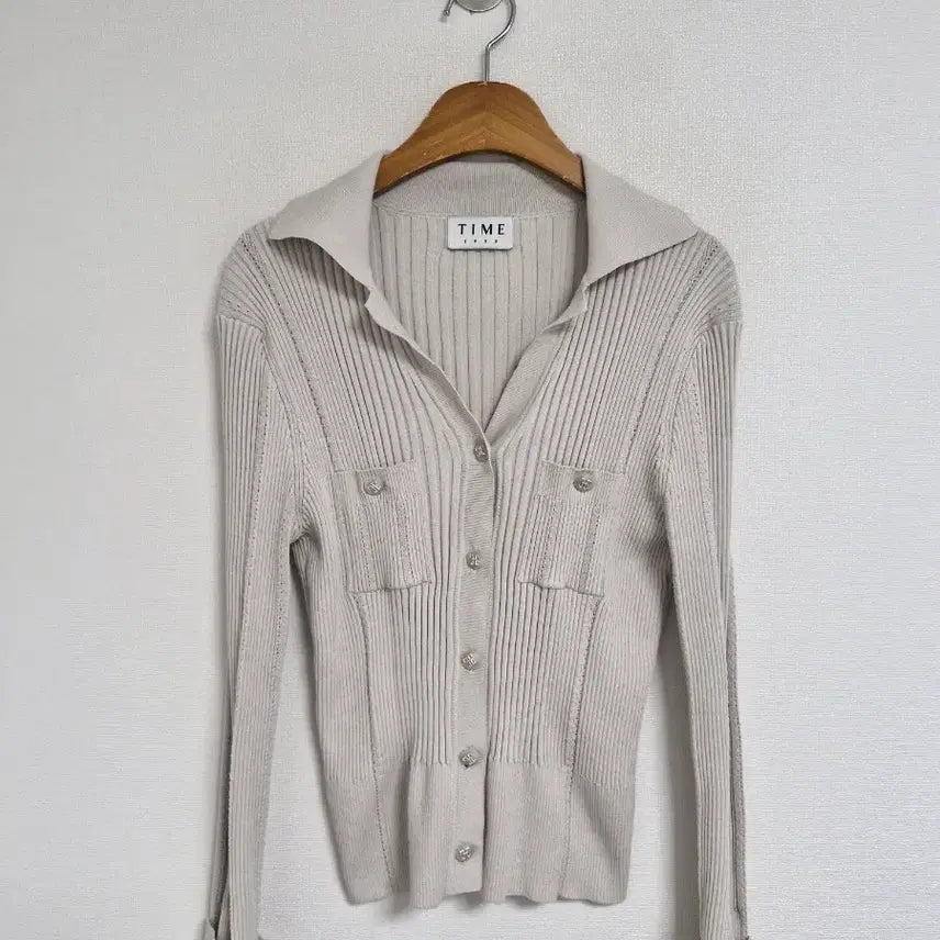 [BUNJANG] Time 2022 Ribbed Knit Cardigan / 22년 타임 가디건