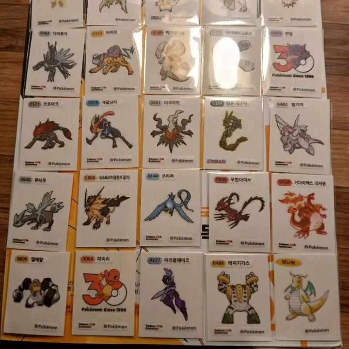 [BUNJANG] Pokemon Sticker Collection Bundle (25 pieces) / 포켓몬띠부실 일괄25장