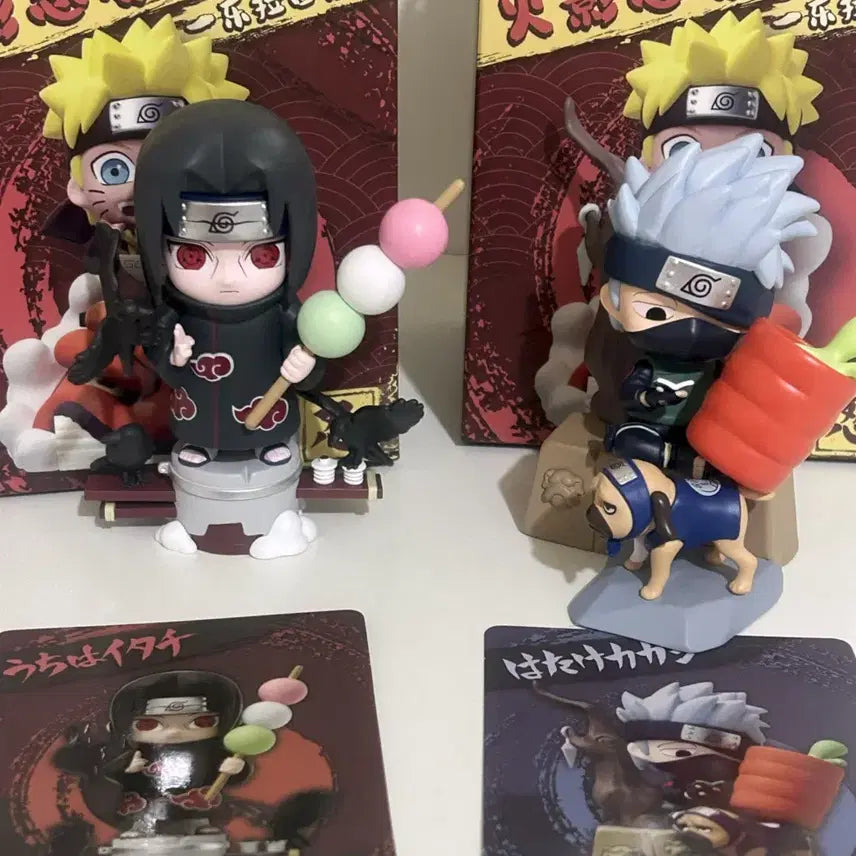 [BUNJANG] Naruto Ichiraku Ramen Figure Set (Itachi, Kakashi) / [일괄] 나루토 이치라쿠 피규어 이타치, 카카시 피규어