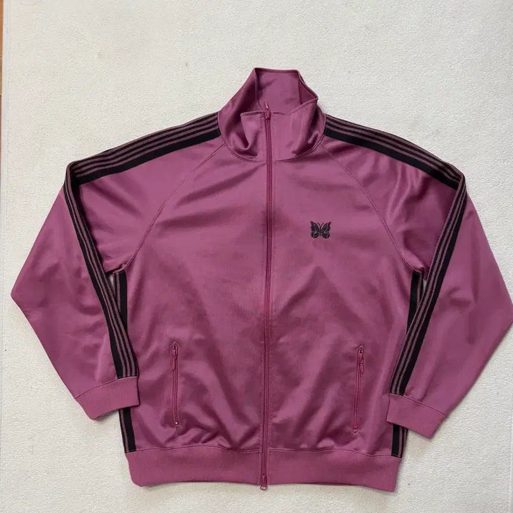 [BUNJANG] Needles Poly Smooth Track Jacket Smoke Pink XL / 니들스 트랙 자켓 폴리 스무스 스모크 핑크 XL