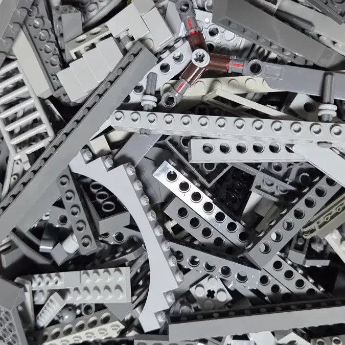 [BUNJANG] LEGO Gray Brick Set Mix 2.4kg / 레고 회색 블록 브릭 세트 믹스 2.4kg