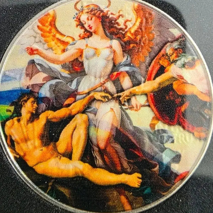 [BUNJANG] Michelangelo Creation of Adam Silver Medal 1 oz .999 Proof / 미켈란젤로 천지창조 은메달