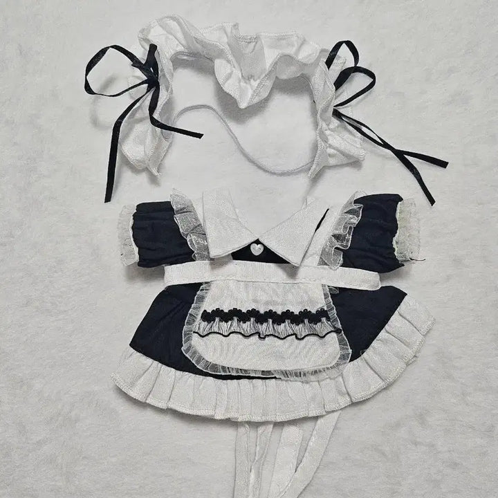 [BUNJANG] 20cm Maid Outfit for Plush Dolls / 20cm 솜인형옷 메이드복