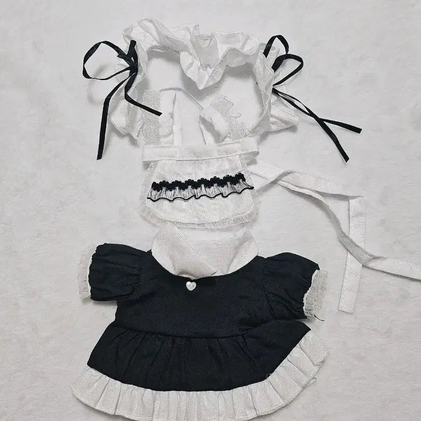 [BUNJANG] 20cm Maid Outfit for Plush Dolls / 20cm 솜인형옷 메이드복
