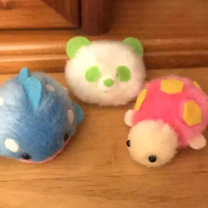 [BUNJANG] Miniature Turtle and Whale Figurines Set / (세트) 일본 고전 똥사이즈 초미니 초소형 거북이 고래 인형 피규어 키티