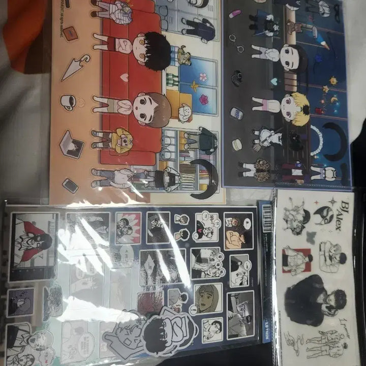 [BUNJANG] Ming &amp; Artist Alex Sticker Set (Sealed) Bundle Set / 밍과 작가전 BJ 알렉스 스티커 세트 미개봉 일괄