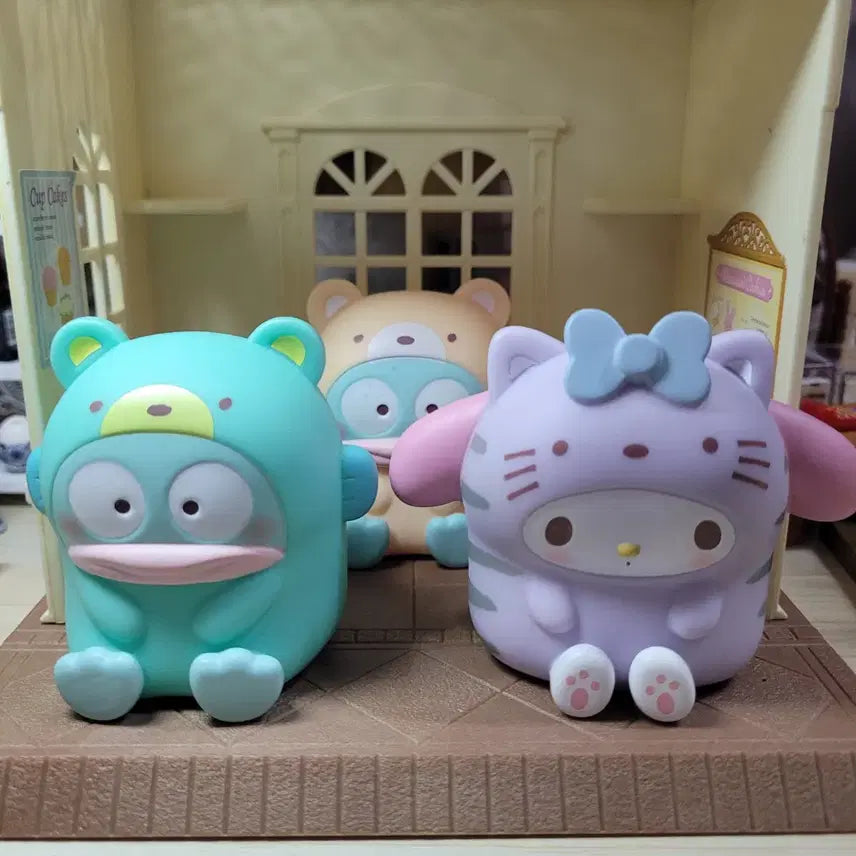 [BUNJANG] Sanrio Animal Random Figure Set (3 Types, Bundle) / 산리오 애니멀 랜덤 피규어 3종 세트 일괄