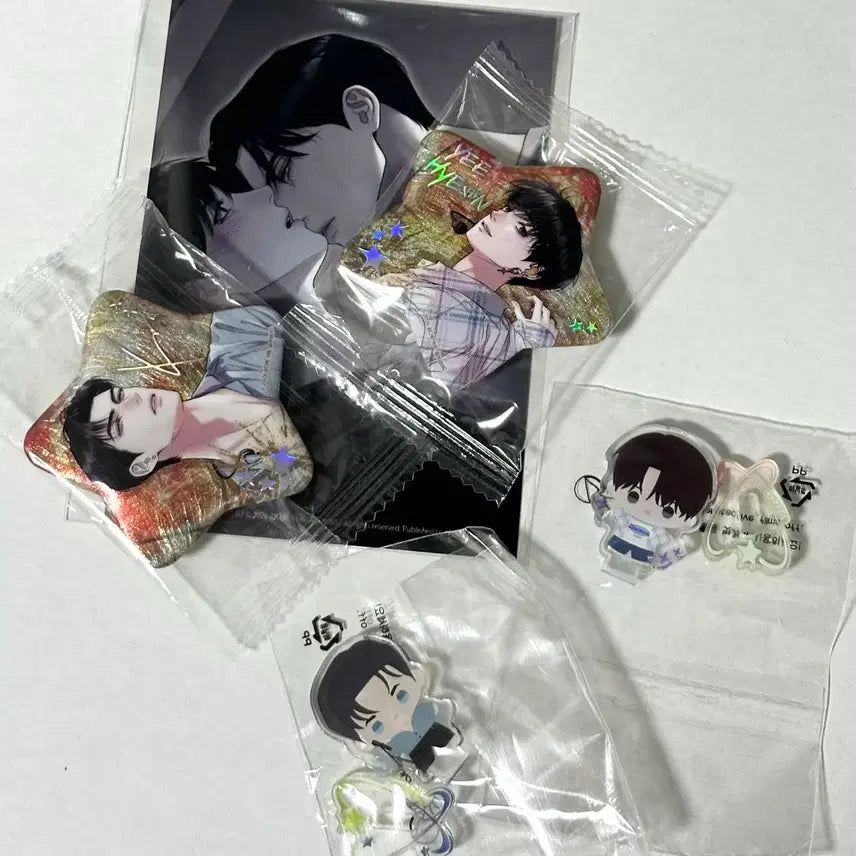 [BUNJANG] Sparkles Diamond Dust Dader Photocard Special Mini Stand Can Badge Bundle Set / 스파클즈 다이아몬드더스트 다더 인화사진 특전 미니 스탠드 캔뱃지 일괄