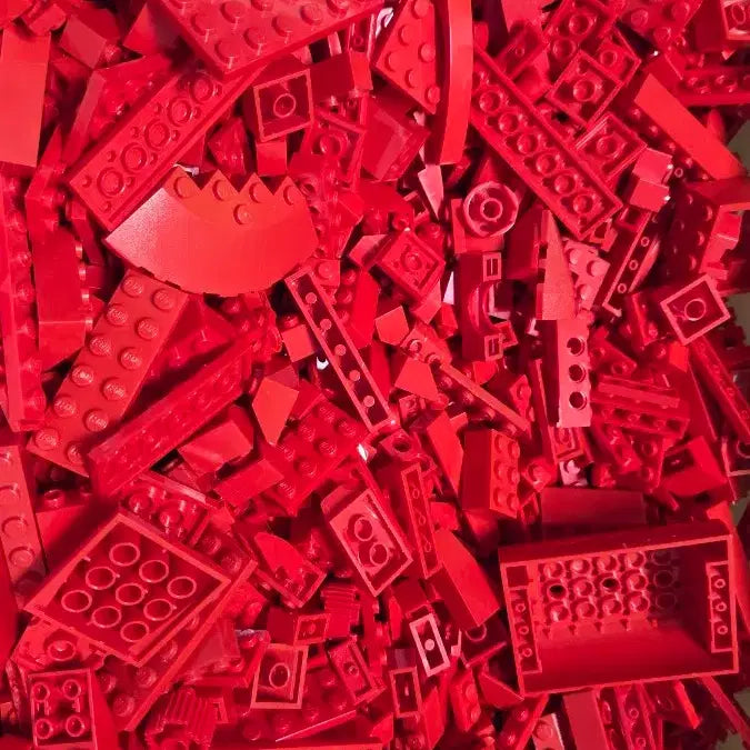[BUNJANG] LEGO Red Brick Set Mix 2.4kg / 레고 빨강색 블록 브릭 세트 믹스 2.4kg