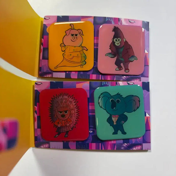 [BUNJANG] Sing 2 Character Pin Badge Set and Keyring Bundle / 영화 씽2 킨뱃지 세트와 키링