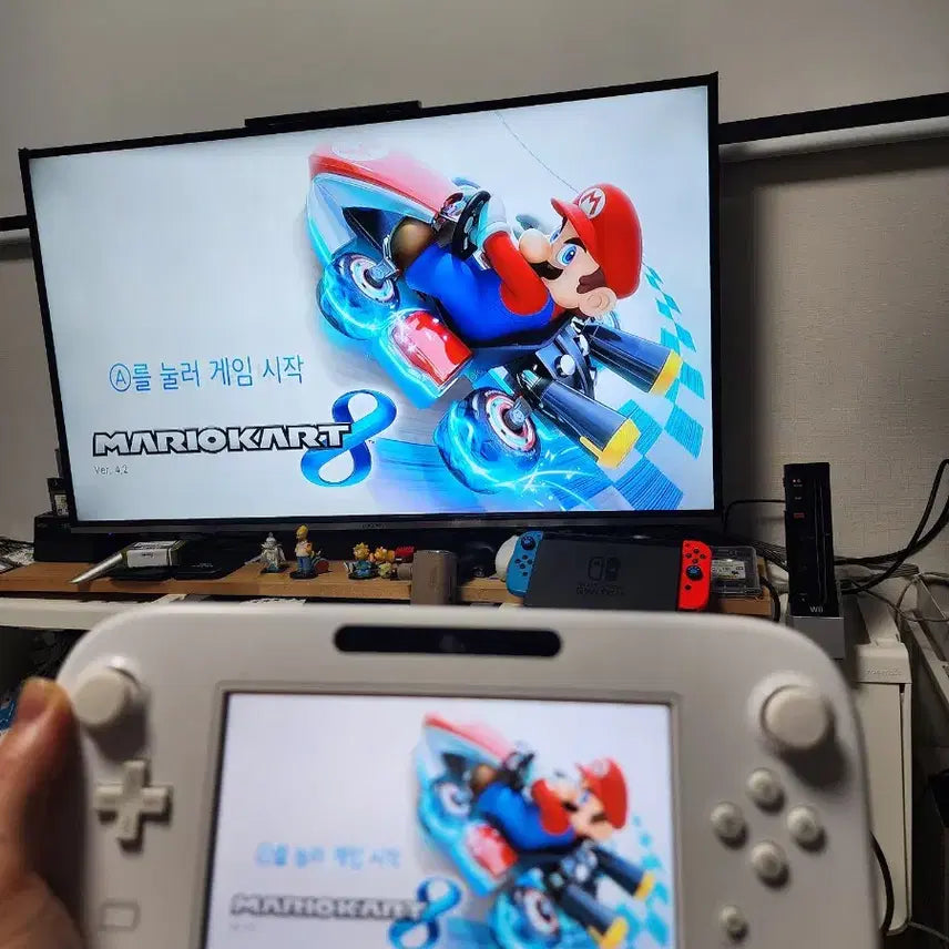 [BUNJANG] Nintendo Wii U (White) Console Bundle with 500GB External HDD and Korean Patched Games / wiiu 닌텐도 위유 한글화 화이트 wii u