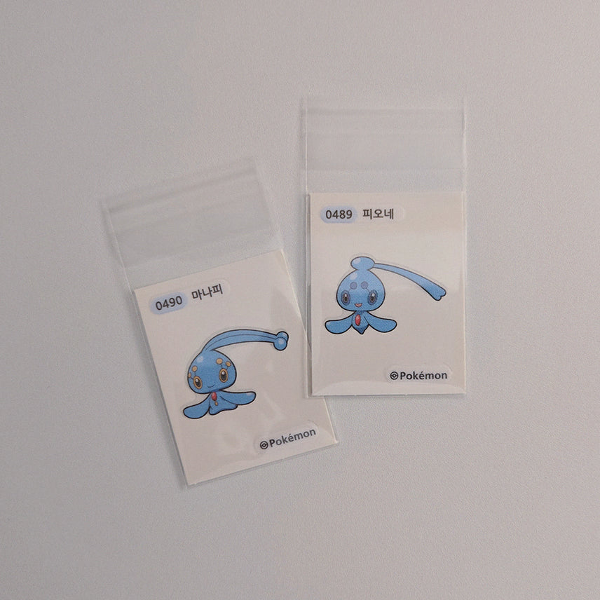 [BUNJANG] Pokemon Manaphy &amp; Phione Sticker Set / 포켓몬 마나피 피오네 띠부씰