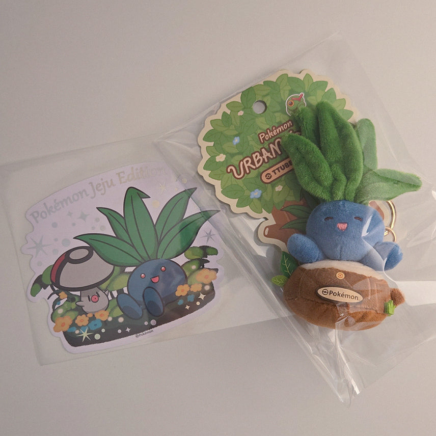[BUNJANG] Pokemon Subbbocho Mascot Plush &amp; Sticker Set / 포켓몬 팝업 뚜벅초 마스코트 인형 스티커 세트
