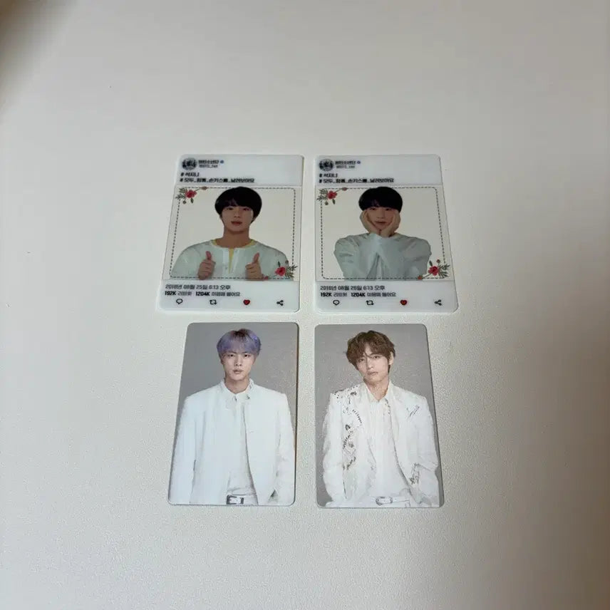[BUNJANG] BTS Seokjin Jin V Taehyung Photocard Bundle Set / 방탄 bts 럽셀콘 스픽콘 스파콘 아미부스 석진 진 태형 뷔 v 포카