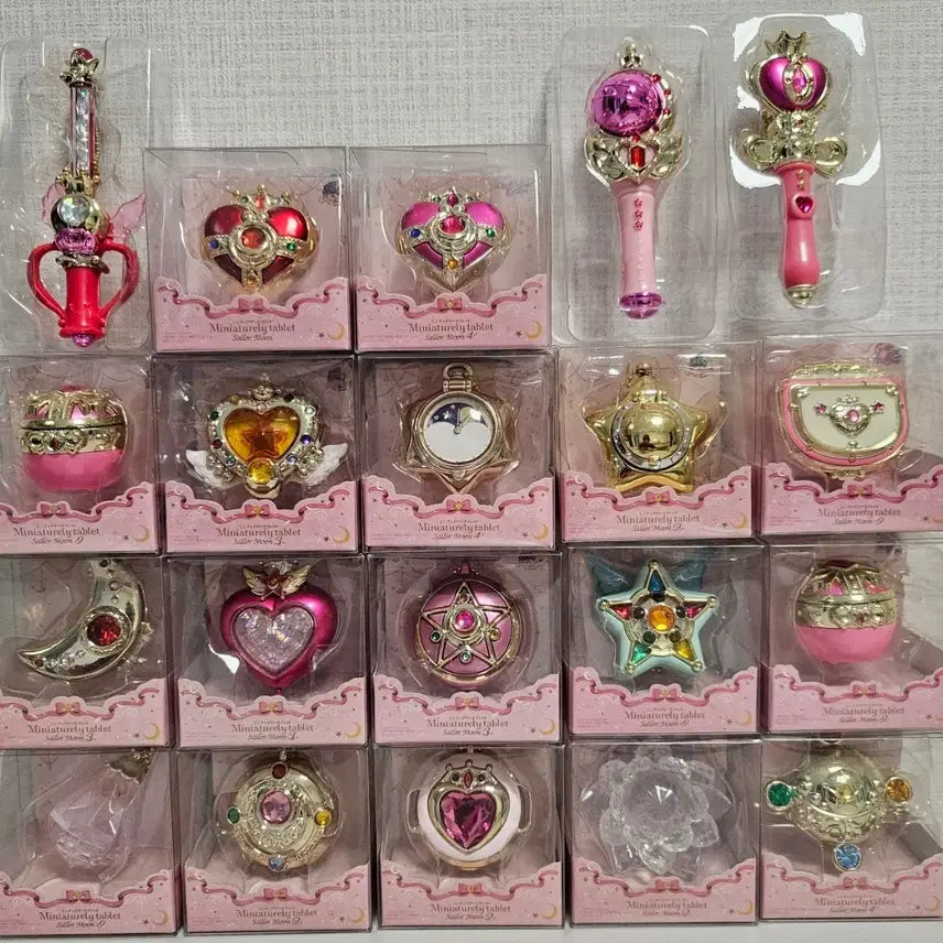 [BUNJANG] Sailor Moon Miniaturist Tablet 20-Piece Bundle Set / 세일러문 미니어쳐 타블렛 20종 일괄 판매합니다