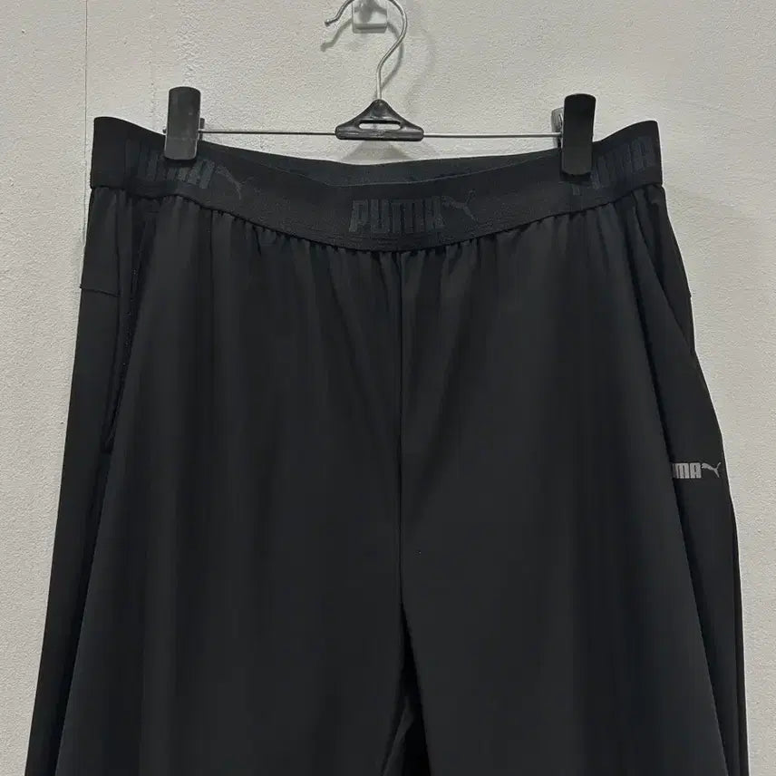 [BUNJANG] Puma Black Nylon Spandex Banding Training Pants / [XL] 푸마 PUMA 밴딩 트레이닝 바지 블랙
