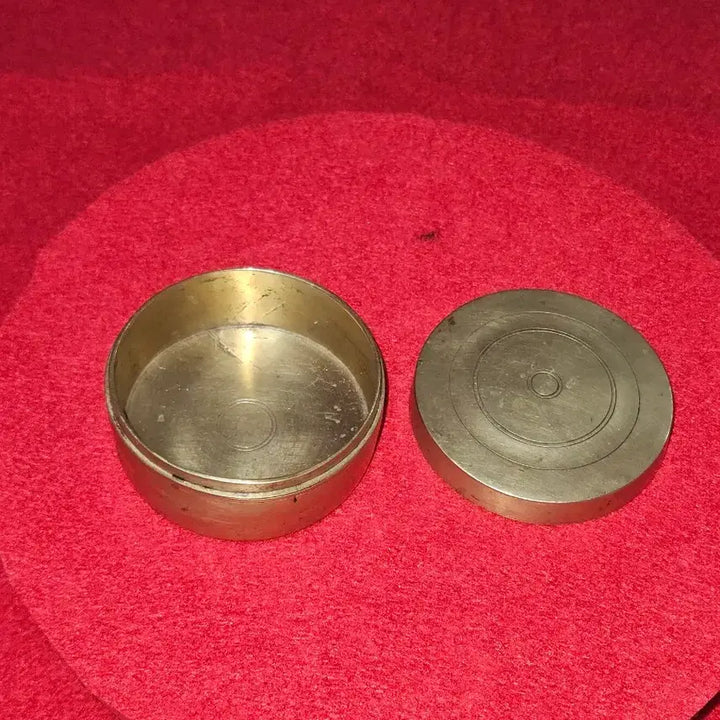 [BUNJANG] Heavy Brass Incense Burner (Unadorned, 293g) / 묵직한 황동(신주) 민무늬 단지 향로 (서예 문진 겸용, 293g)