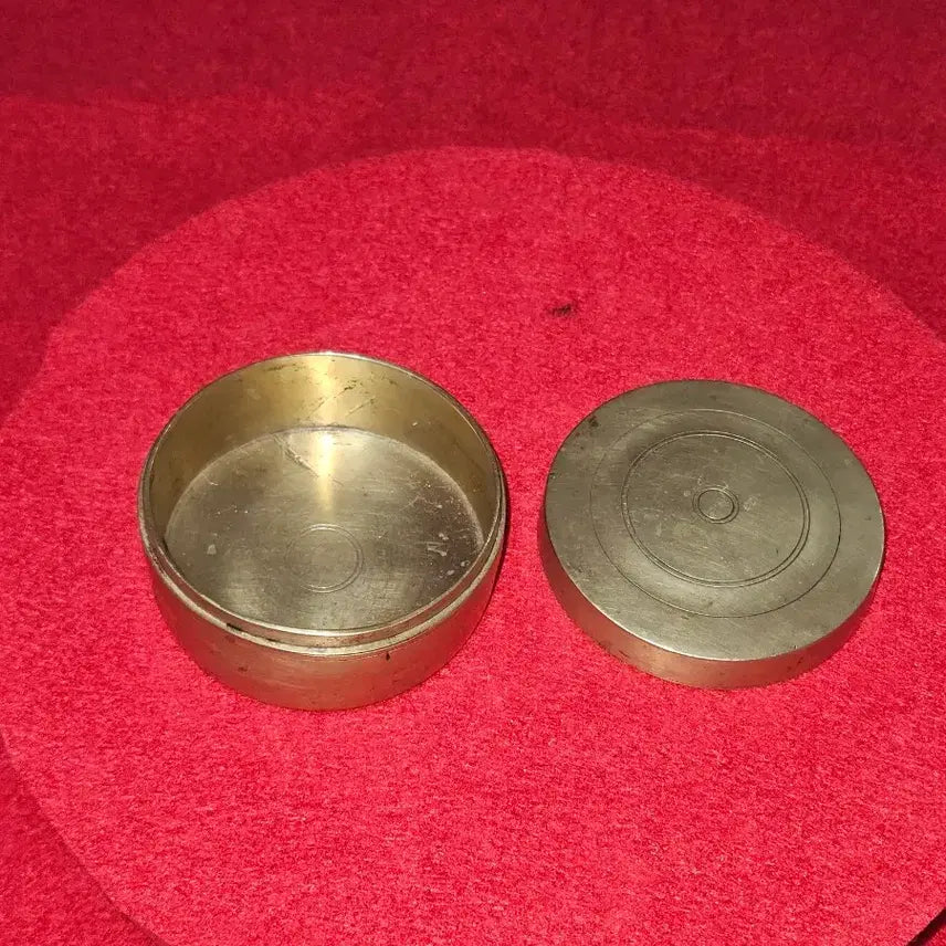[BUNJANG] Heavy Brass Incense Burner (Unadorned, 293g) / 묵직한 황동(신주) 민무늬 단지 향로 (서예 문진 겸용, 293g)