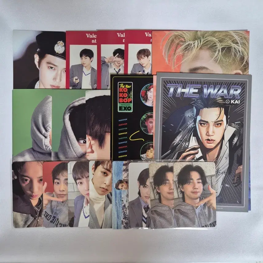 [BUNJANG] EXO Postcard, Photocard, Trading Card Bundle Set / 엑소 엽서 포카 트레카 일괄 양도
