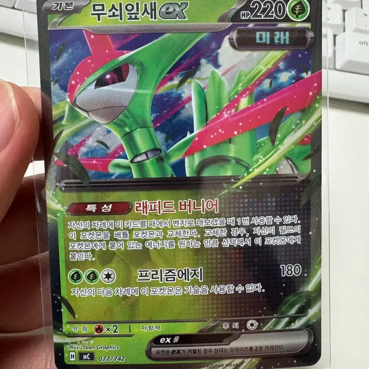 [BUNJANG] Pokemon Card Iron Leaf RR / 포켓몬카드 무쇠잎새 rr