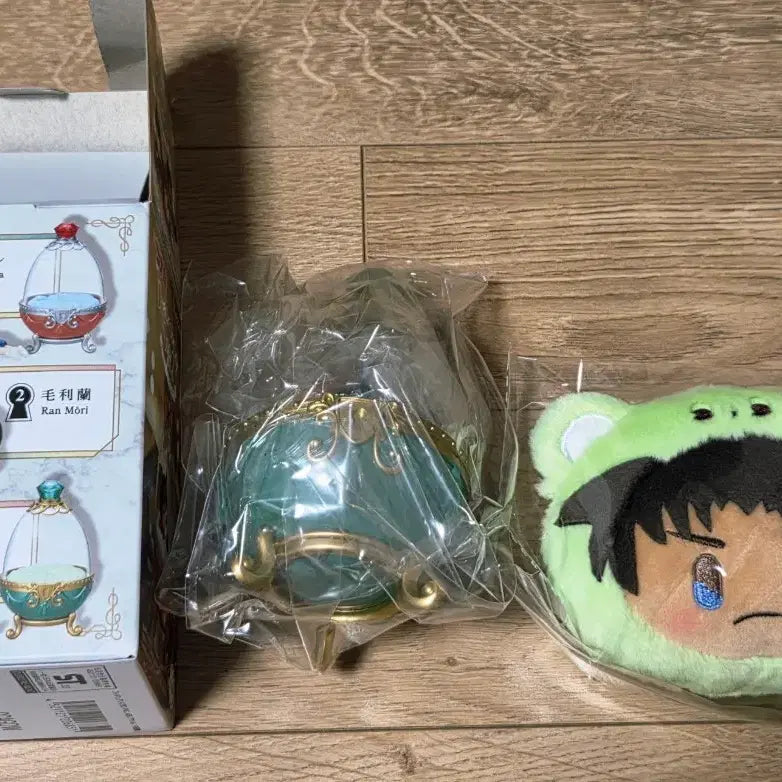 [BUNJANG] Detective Conan Heiji Hattori Dreaming Egg Figure / Bear Plush Keychain Bundle Set / 명탐정코난 핫토리 헤이지  드리밍 에그 / 곰 누이 키링 일괄