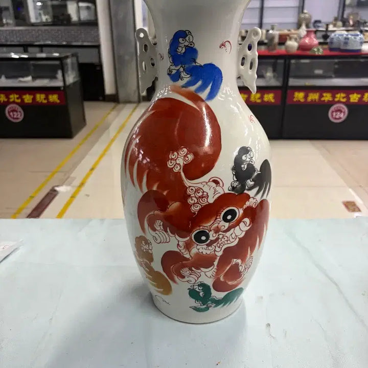 [BUNJANG] Genuine Early Republican Era Chinese Celadon Vase / 진품 청말민국시대 도자기
