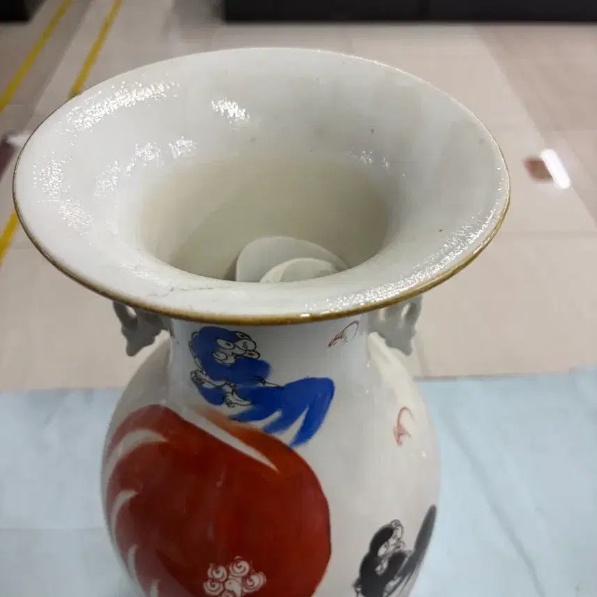 [BUNJANG] Genuine Early Republican Era Chinese Celadon Vase / 진품 청말민국시대 도자기
