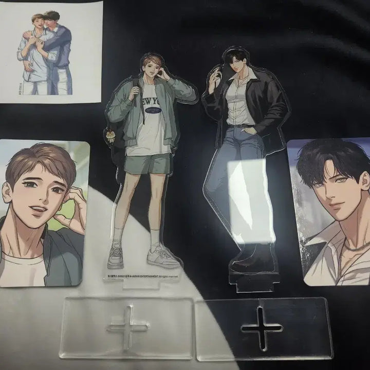[BUNJANG] Ming and Pop-Up Store Alex Jiwon Dongkyun Acrylic Stand Set / 밍과 팝업스토어 BJ 알렉스 지원 동균 아크릴 스탠드  포토카드   스티커 포함