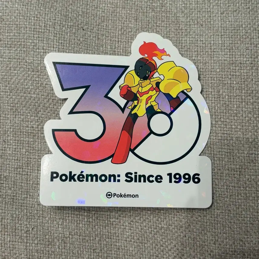 [BUNJANG] Pokemon 30th Anniversary Logo Sticker Set / 10 장 원가 세트) 포켓몬 30주년 로고 스티커 원가 양도 카디나르마