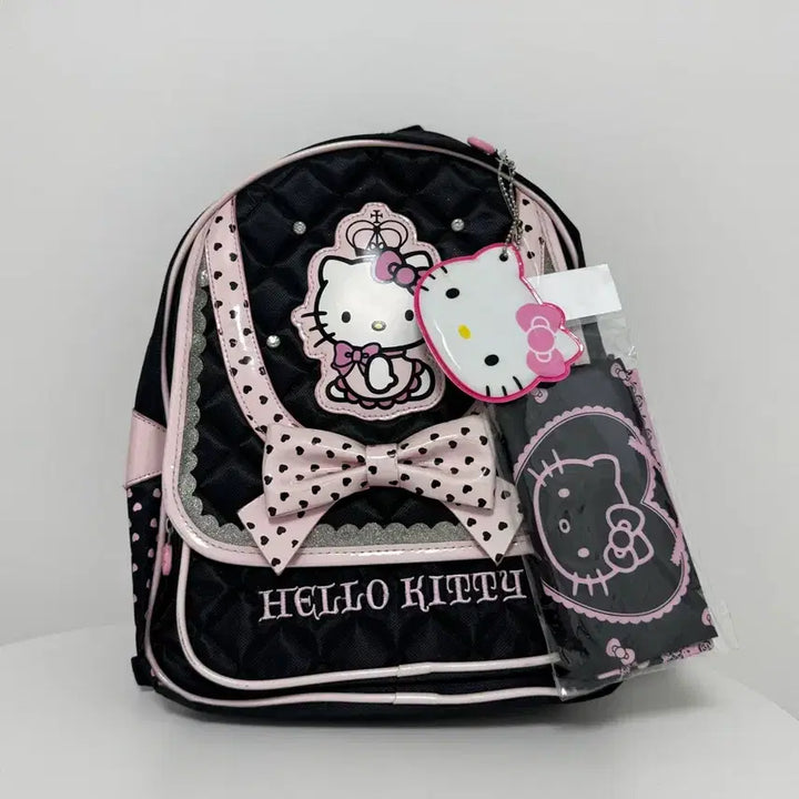 [BUNJANG] Sanrio Hello Kitty Authentic Rare Discontinued Backpack Full Set with Pouch &amp; Mirror New with Tags / 헬로키티 정품 희귀 신학기 가방 풀세트 백팩 새상품