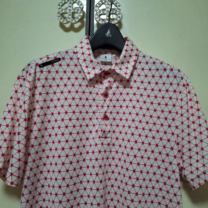 [BUNJANG] W.ANGLE 100 Pattern Polo Shirt / W.ANGLE 100 패턴 카라티
