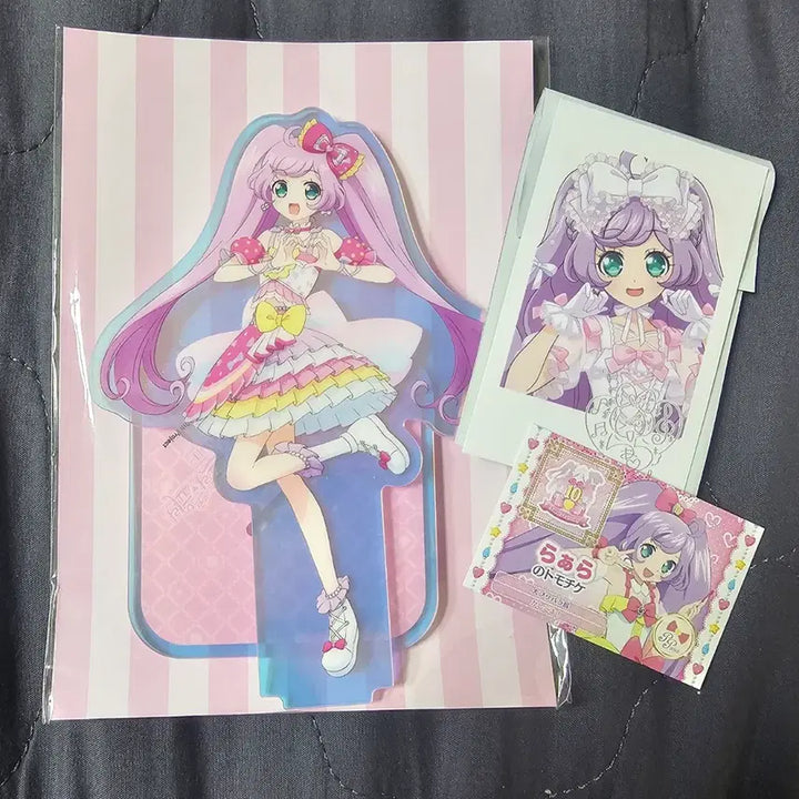 [BUNJANG] Pripara Starpara VP Square Lala Acrylic Standee and UT Card Set / 프리파라 스타파라 브이스퀘어 라라 아크릴 대프리파라전 라파리 체키