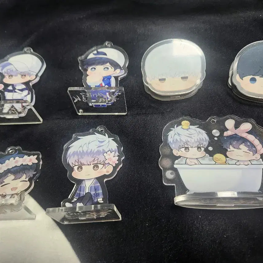 [BUNJANG] Winter Passing Cherry Blossoms Taesung Acrylic Keyring Stand Frame Bundle Set / 겨울지나벚꽃 아크릴 키링 스탠드 프레임 덱 해봄 태성 일괄