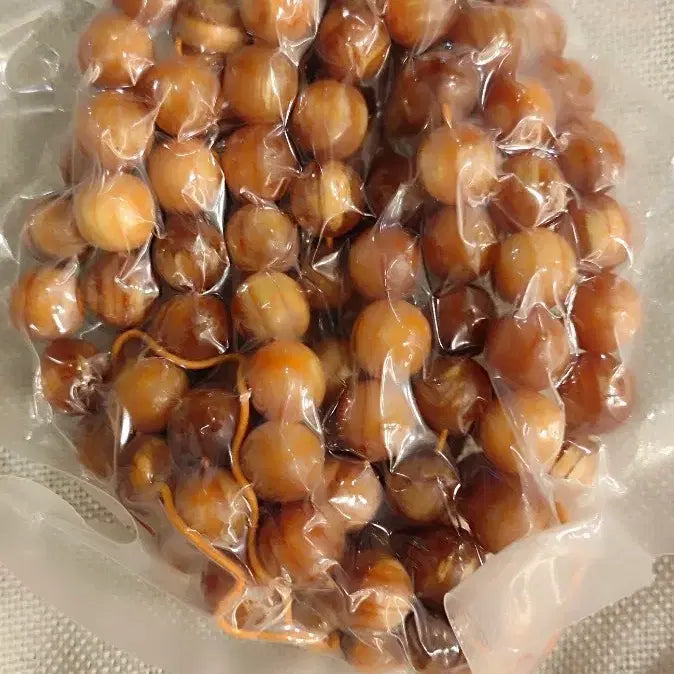 [BUNJANG] Baekdusan Hwangbitgal Jamanju Songmyeongja 108 Beads Prayer Beads (10mm) / 백두산 자황금 빛갈 참송 전만유 송명자 108주10mm