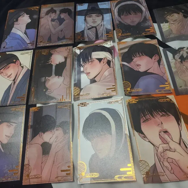 [BUNJANG] Painter of the Night Illustration Postcards Set (12 types) + Transparent Postcards Set (2 types) / 야화첩 대만 일러스트 엽서 12종 투명 엽서 2종