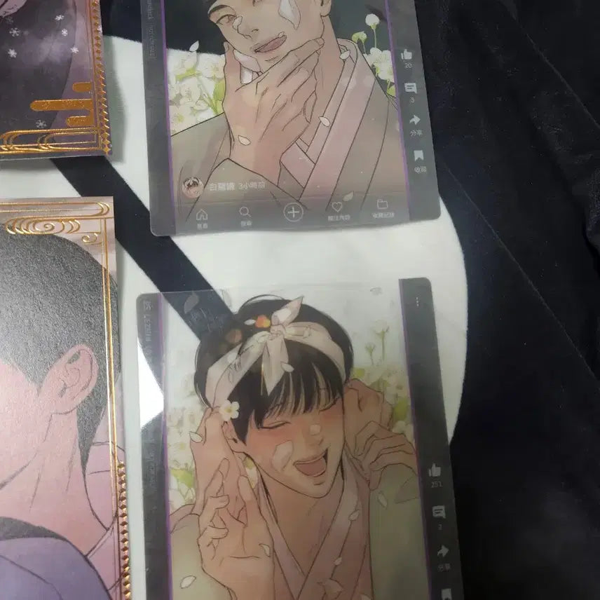 [BUNJANG] Painter of the Night Illustration Postcards Set (12 types) + Transparent Postcards Set (2 types) / 야화첩 대만 일러스트 엽서 12종 투명 엽서 2종