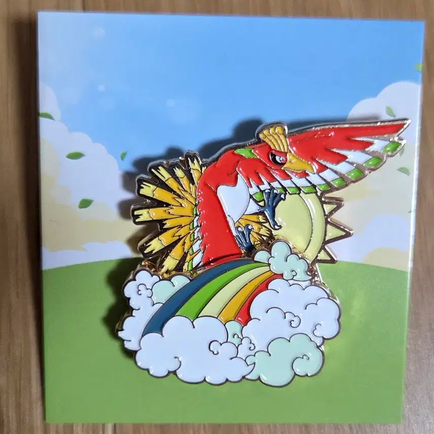 [BUNJANG] Pokemon Ho-Oh Badge / 포켓몬스터 이삭 포켓몬 칠색조 뱃지 판매