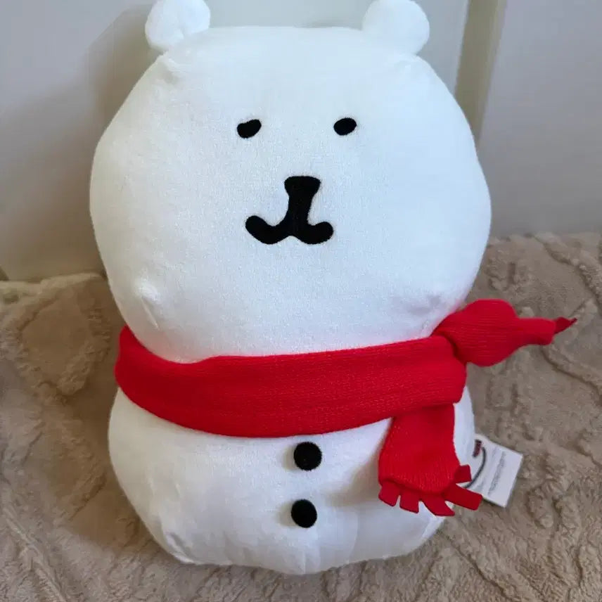 [BUNJANG] Nongdamgom Snowman Plush Scarf / 농담곰 목도리 눈사람 인형