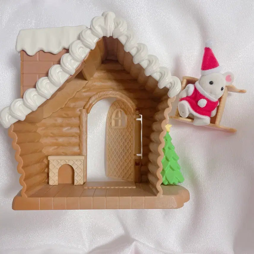[BUNJANG] Sylvanian Families Christmas Gingerbread House Set Marshmallow Mouse Baby / 실바니안 크리스마스 진저브레드 하우스 세트 마시멜로우쥐 베이비 아기