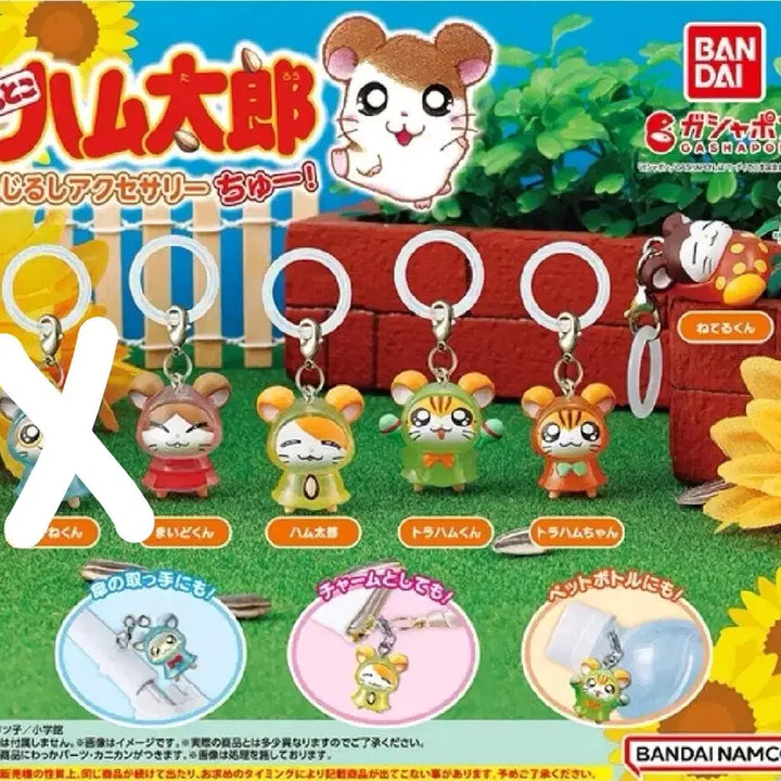 [BUNJANG] Hamtaro Meijirushi Gacha Set 2 (5 pcs) / 미개봉)방가방가 햄토리 메지루시 가챠 2탄 5개일괄