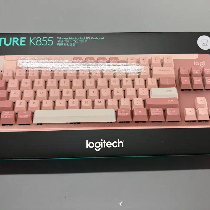 [BUNJANG] Logitech Signature K855 Wireless Mechanical Keyboard Tactile Switches Rose Pink / (하루특가 택포)로지텍 K855 블루투스 무선 기계식 키보드