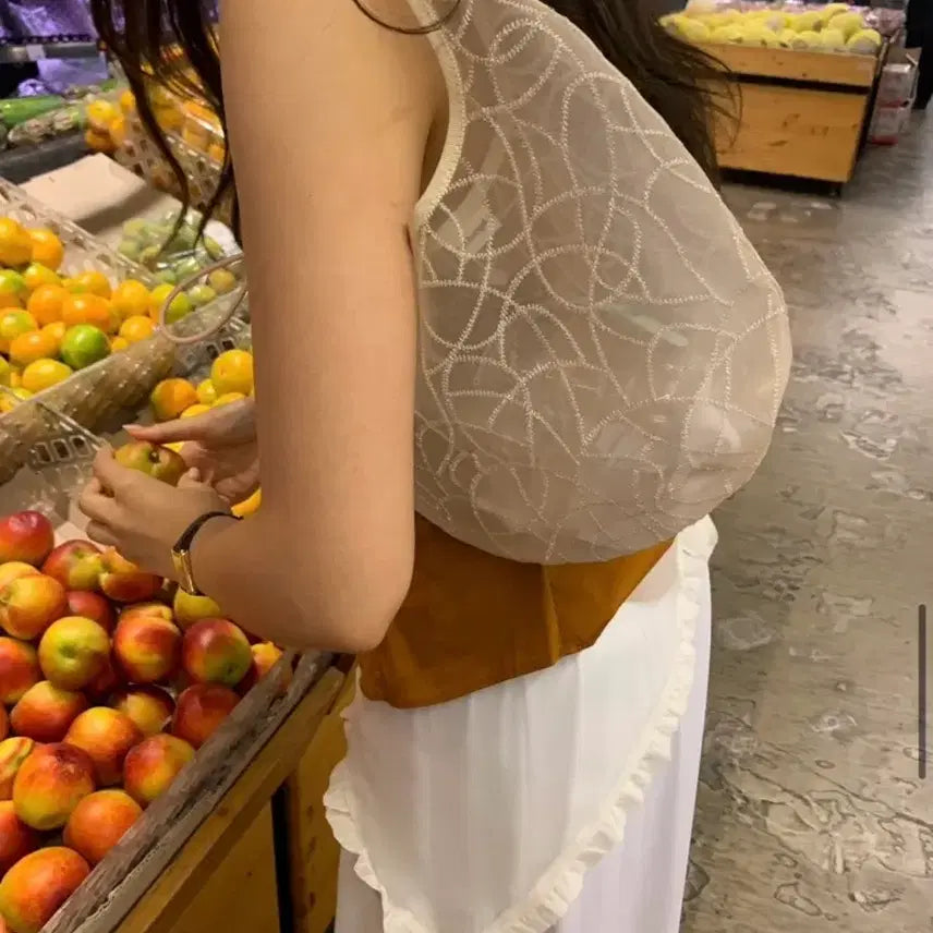 [SOLD OUT] 르벙드 메쉬백 mini bor mesh bag(beige)