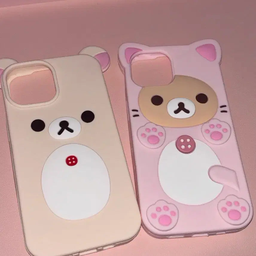 [BUNJANG] Rilakkuma Korilakkuma iPhone 15 Case Bundle Set / 일괄) 아이폰 15 리락쿠마 코리락쿠마 케이스