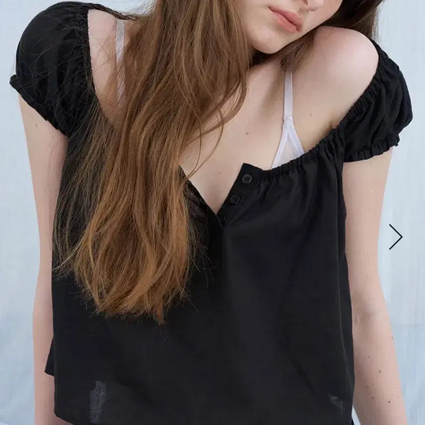 [BUNJANG] Lily Cott Roman Blouse Black / 릴리코츠 roman 블라우스